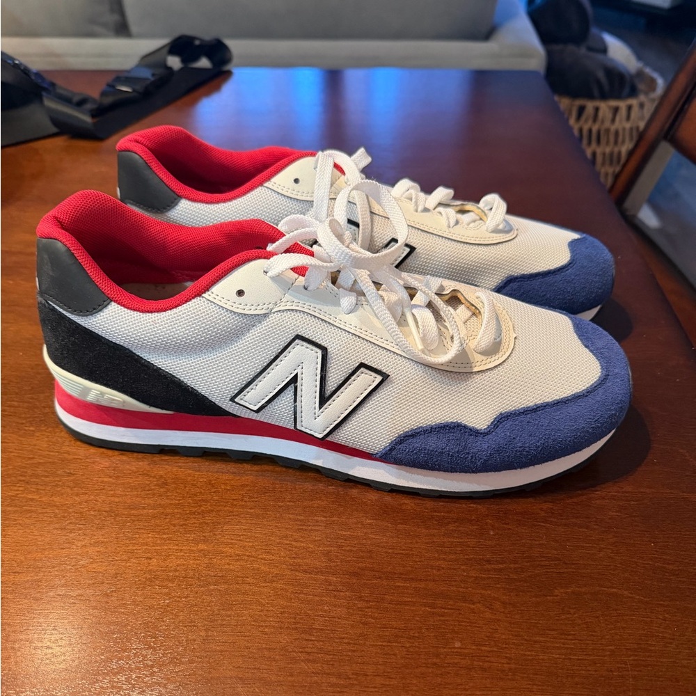 New Balance Red, White, and Blue 515 Sneakers